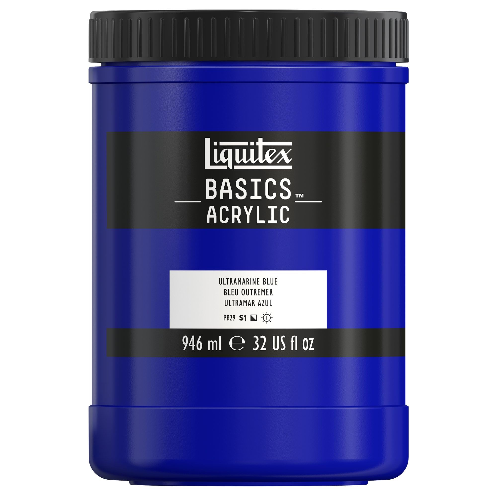 LIQUITEX Basics Acrylic Paint, Mars Black, 118 ml Tube — view 125
