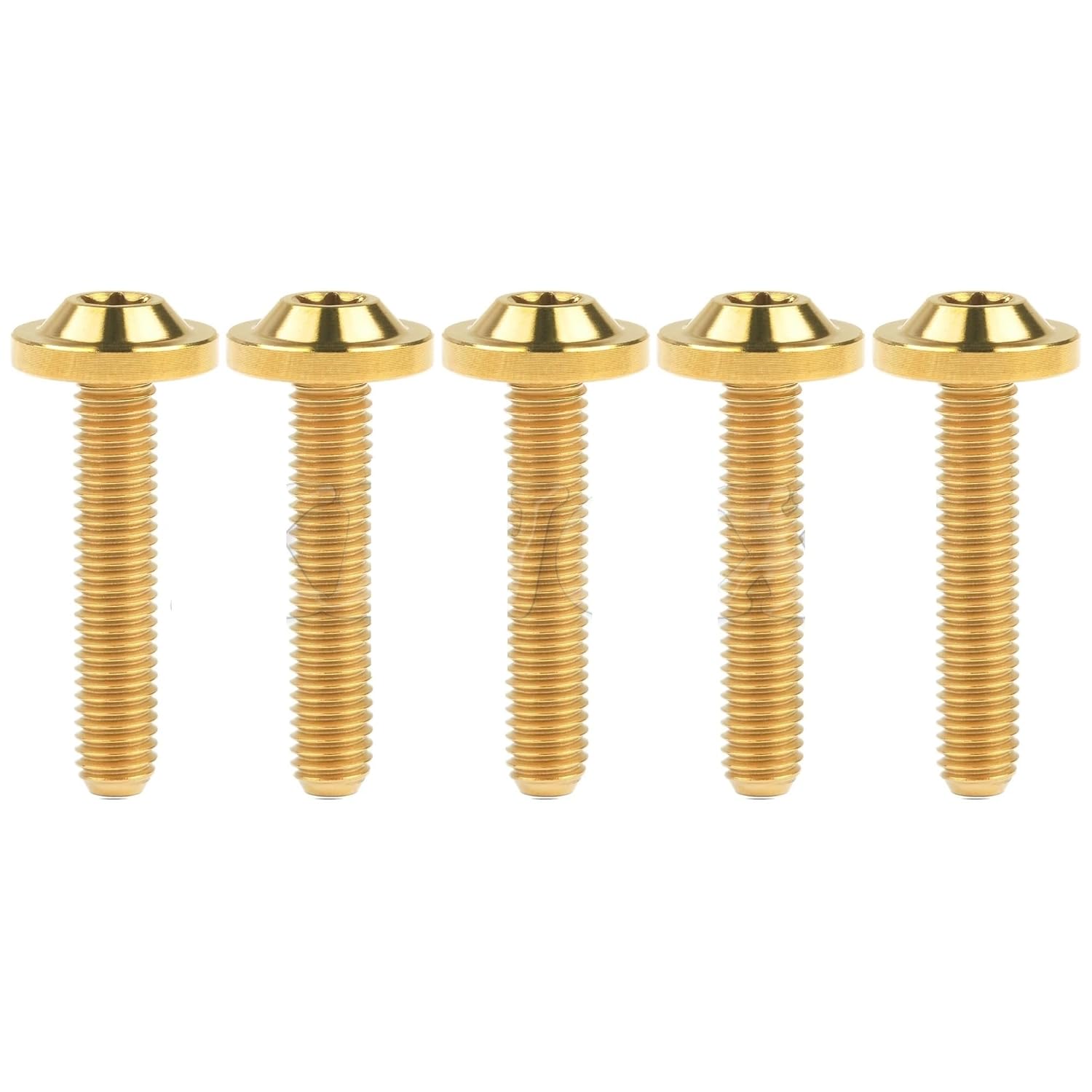 Zkensh-Bolts M5X10 12 15 20 25 30 35mm Titanium Bolts Torx T25 Head Screw for Motocycle, 5PCS, Widely Used(Black,30mm)