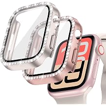 Goton 2-Pack Bling Case with Screen Protector for Apple Watch 44mm