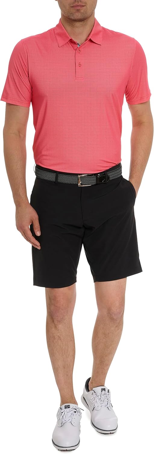 Robert Graham Men's Hyde 3 Short Sleeve Knit Polo Shirt