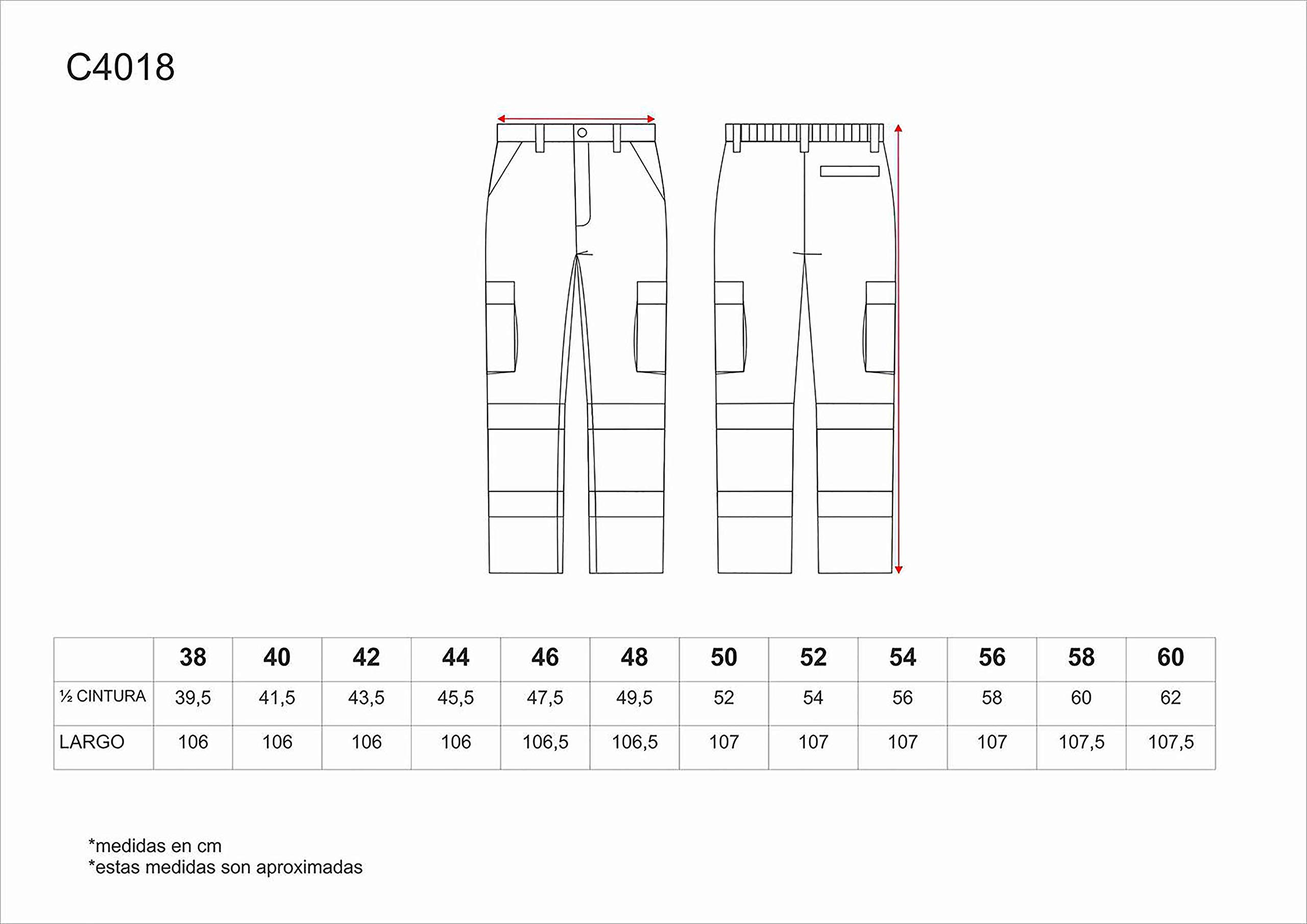 Pantalón Multibolsillos Alta Visibilidad EN ISO20471 Hombre