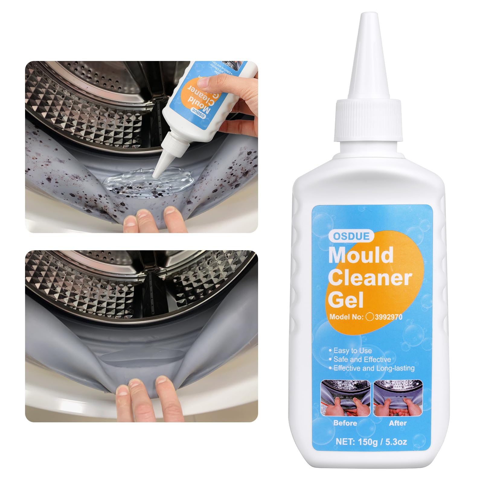 OSDUE Gel Anti-Moisissures 150g - Élimination Express et Efficace pour Pièces Humides