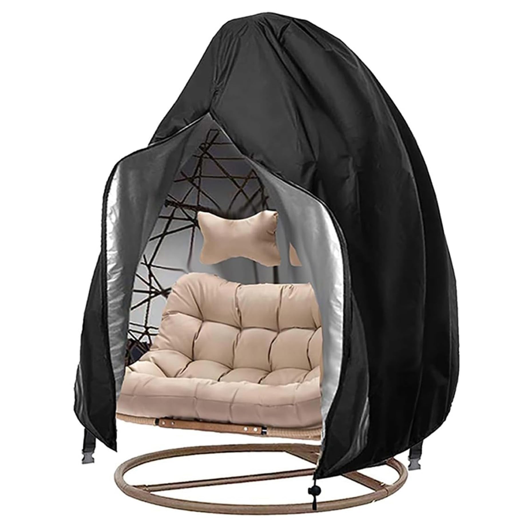 Housse de chaise egg pour balancelles de patio protection pluie et poussière 115x190