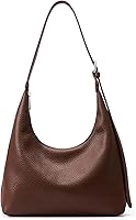 KALIDI Crescent Tote Bag Vegan Leather Women's Zipper Shoulder Hobo Purse for Casual Shopping Evening Outings