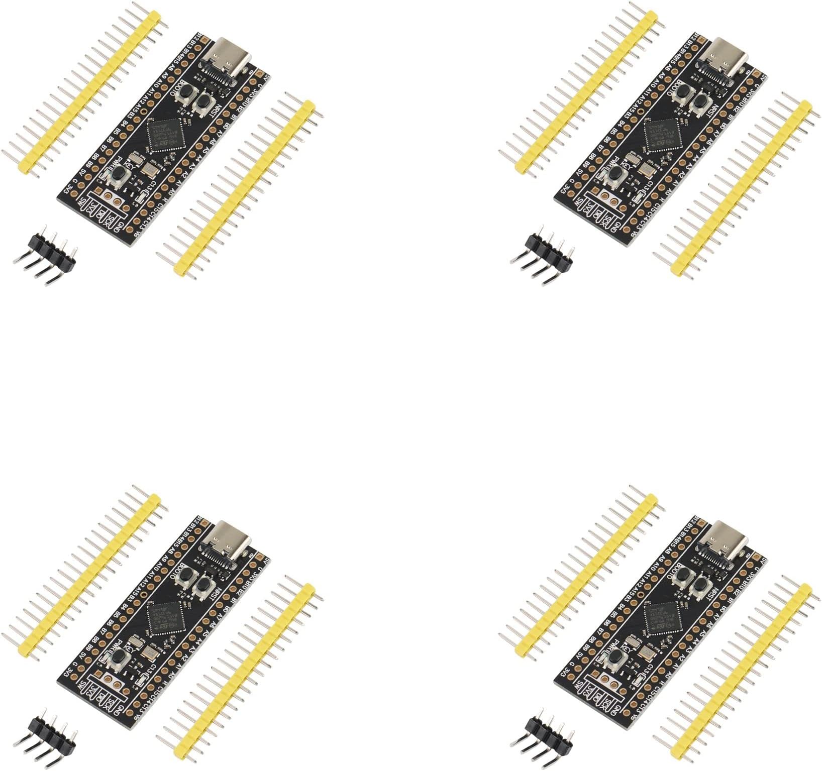 4X STM32F411 Development Board, STM32F411CEU6 STM32F4 Learning Board, Support for MicroPython/Programming