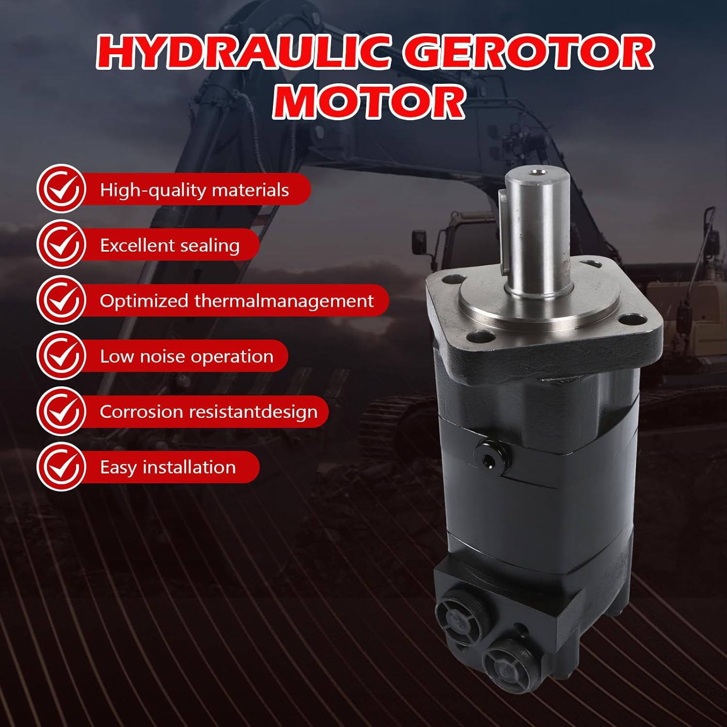 1pcs OMS315-151F0506 OMS315151F0506 Hydraulic Motor for Danfoss Series Cylindrical Output Shaft 32mm with 1/2 BSP Port
