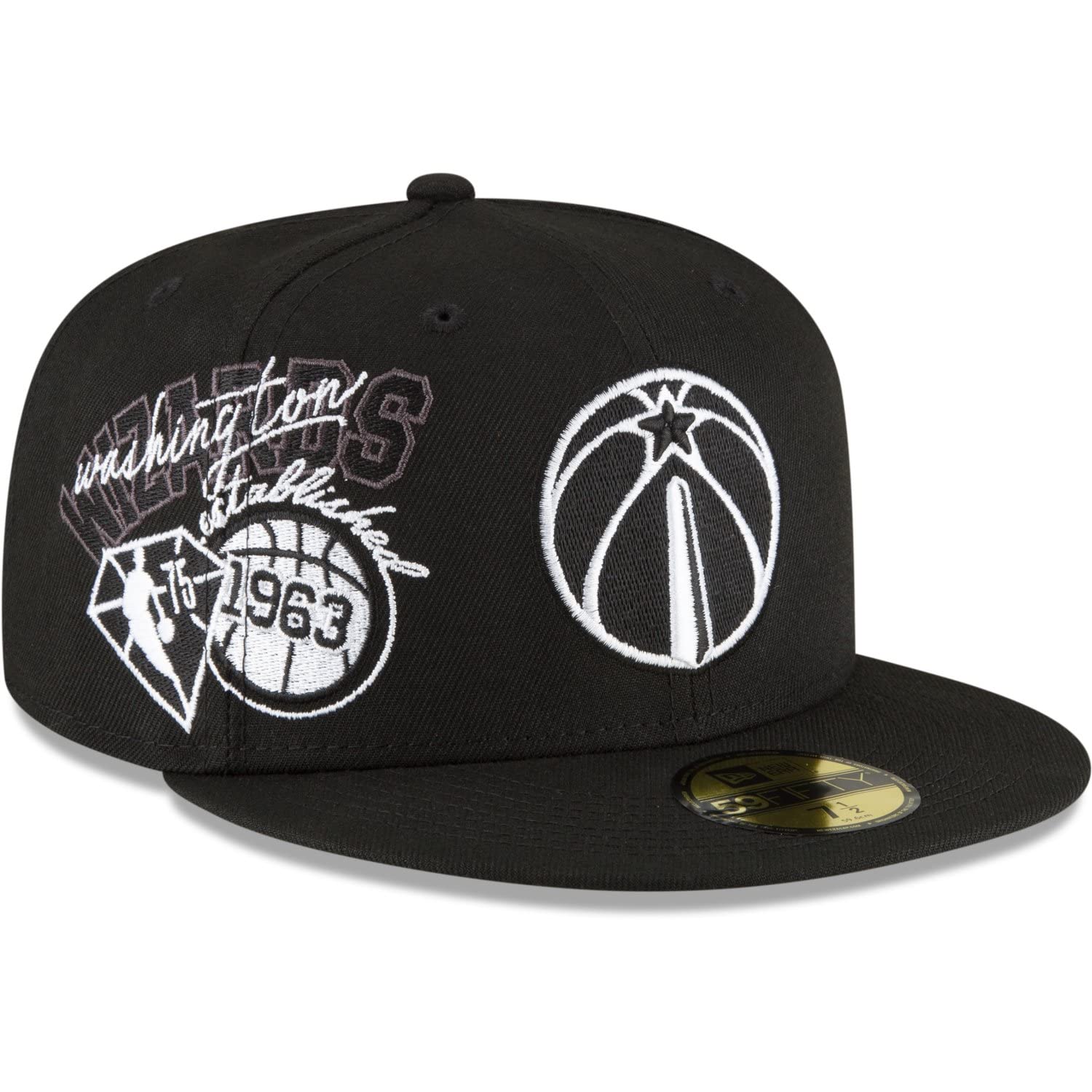 New Era59Fifty Fitted Cap - NBA BACK HALF Black Edition
