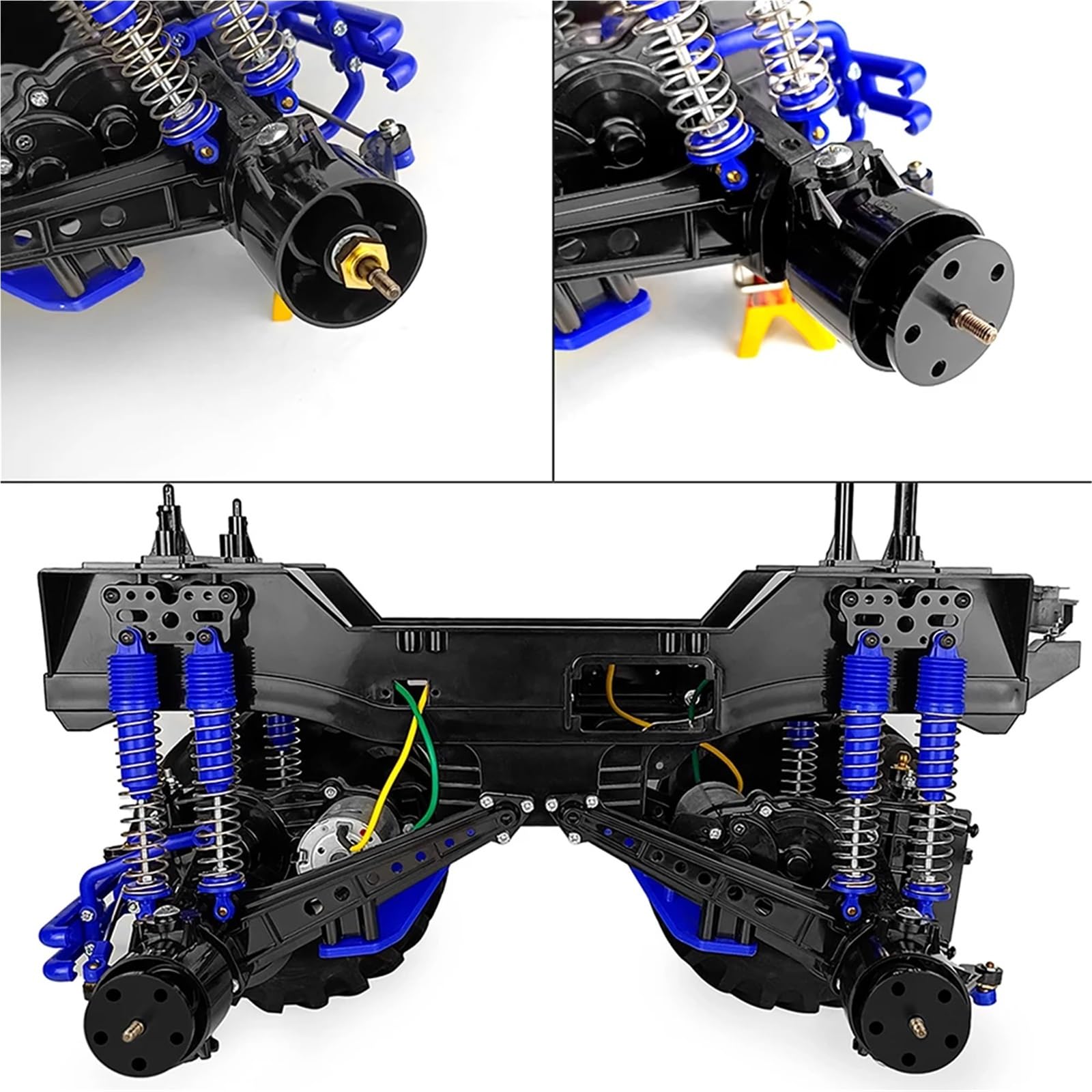 Per Tamiya Per Clod Buster 4X4X4 1/10 Monster Truck 4 Pezzi In Lega Di Alluminio 12mm Adattatori Per Mozzo Esagonale Ruota Parti Aggiornamento Ricambi Modellini RC