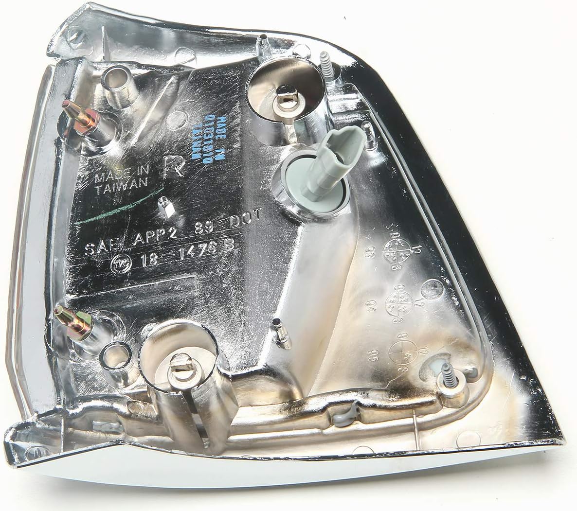 81610-89177 18-1476-66 Corner Lamp with Bulb-R Chrome 89-91 Compatible with PICKUP 2WD 4RUNNER Passenger Side