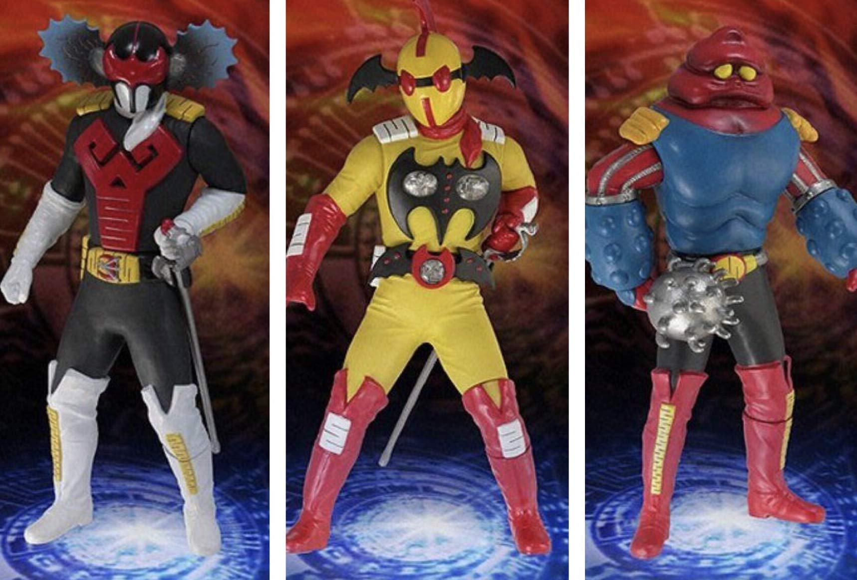 Amazon.co.jp: ソフビ魂 アクマイザー3 ザビタン ＆ イビル ＆ ガブラ  