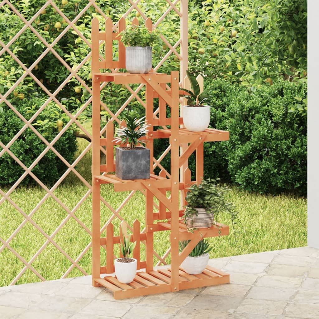 SYDE Supporto per fiori in legno di abete, 60 x 25 x 130 cm | Resistente, ampio spazio, decorativo, include fissaggio a parete