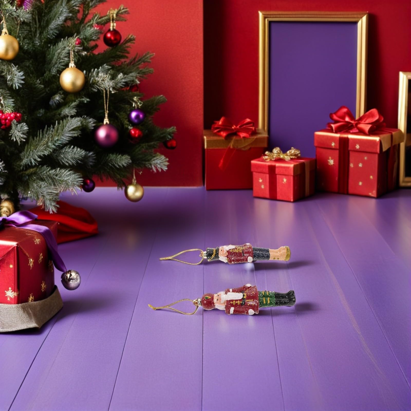Beaupretty 15 Piezas Adorno de Soldado Cascanueces para Árbol de Navidad,