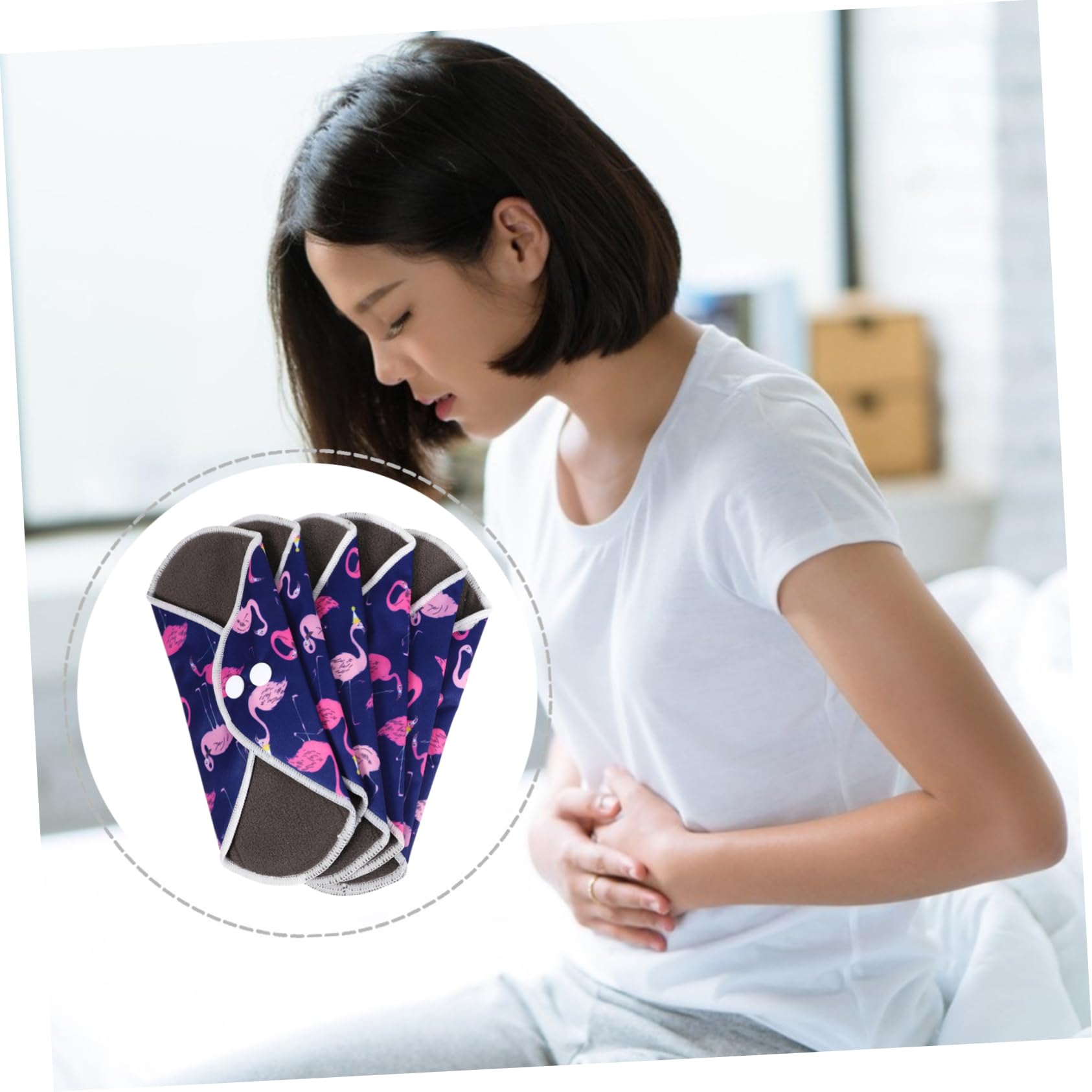 FRCOLOR 3 juegos de esteras higiénicas repetibles para mamá, insertos de tela, toallas, incontinencia ligera, servilletas, almohadillas de tela, almohadillas para la incontinencia, lavable, fibra de