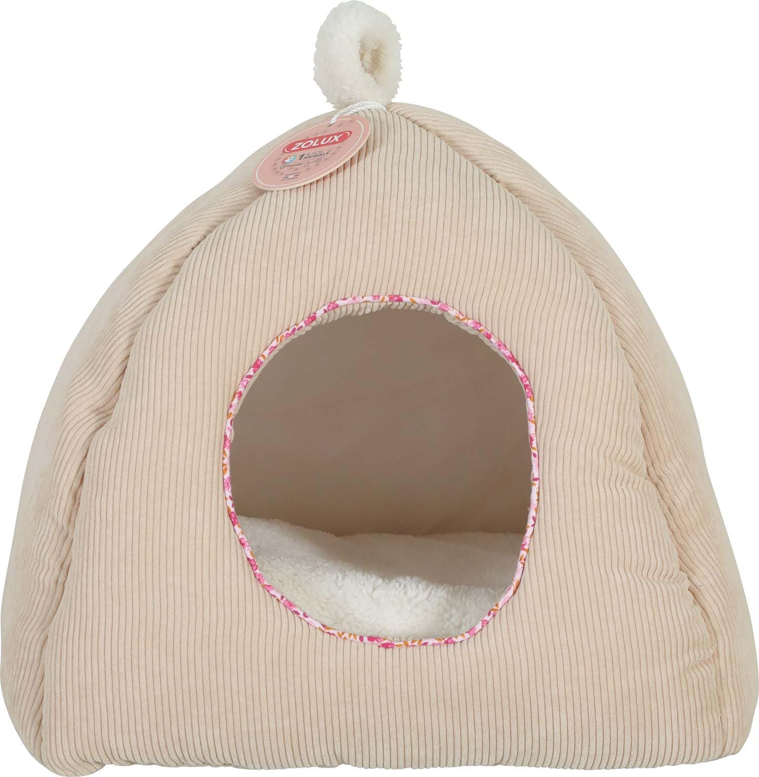Igloo pour Chats en Velours côtelé Bloom