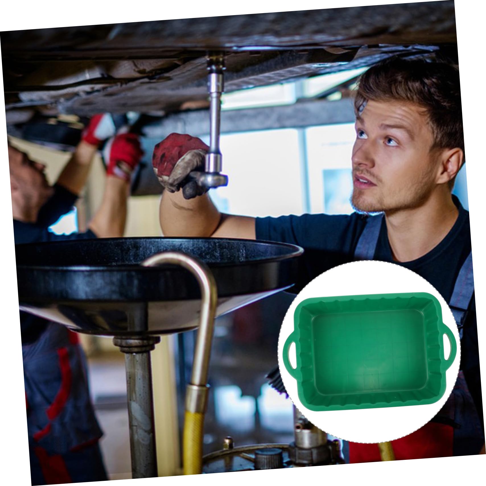 iplusmile Pan De Vidange Huile pour Voiture Outil De De Réservoir Plastique pour Entretien Automobile