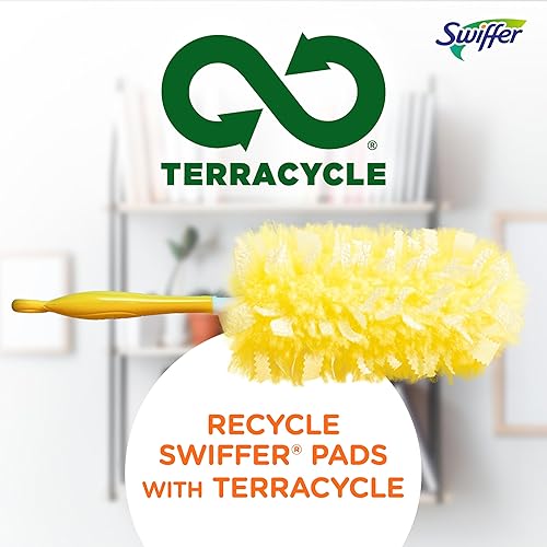 Miniatura 8 de Swiffer Plumero de ventilador de techo 360 con poste de extensión plumeros para limpieza kit de inicio con 12 repuestos