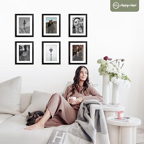 Miniatura 2 de Juego de 2 portarretratos de 8 x 10 pulgadas, marco de fotos de madera para fotos de 8 x 10 pulgadas sin paspartú, fotos de 5 x 7 pulgadas con