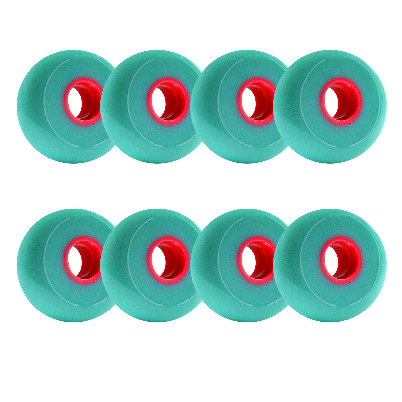 Generico Rotelle per Pattini in Linea Esterno Interno 83A Ruote di Ricambio da 64 mm/68 mm/72 mm/76 mm/80 mm di Diametro, Confezione da 8 per Tutte Le età