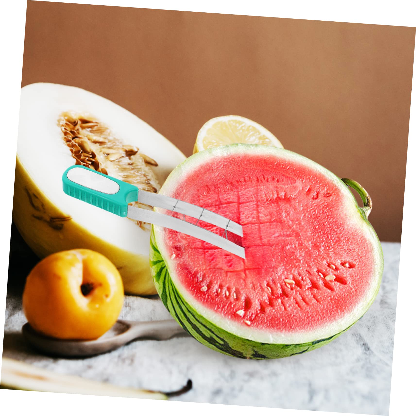 FUNOMOCYA Watermelon Cutter Heavy Duty Professional Watermelon Slicer Multi-purpose Fruit Slicer Tool