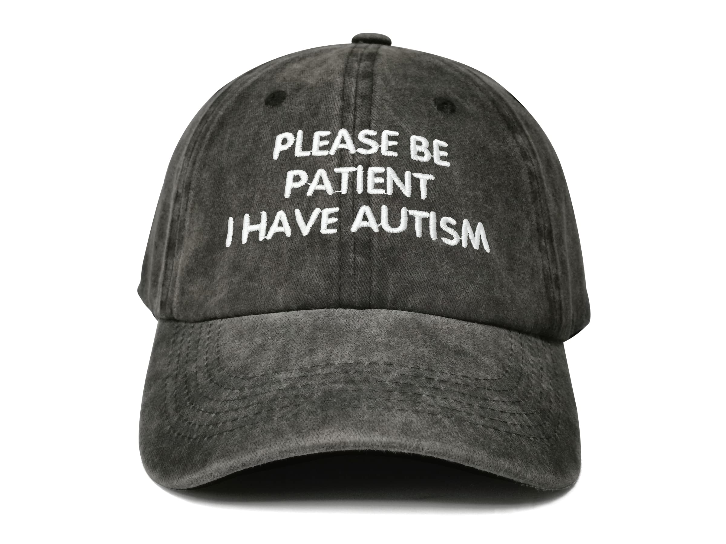 Hepandy Embroidered Please Be Patient I Have Autism Dad Hats