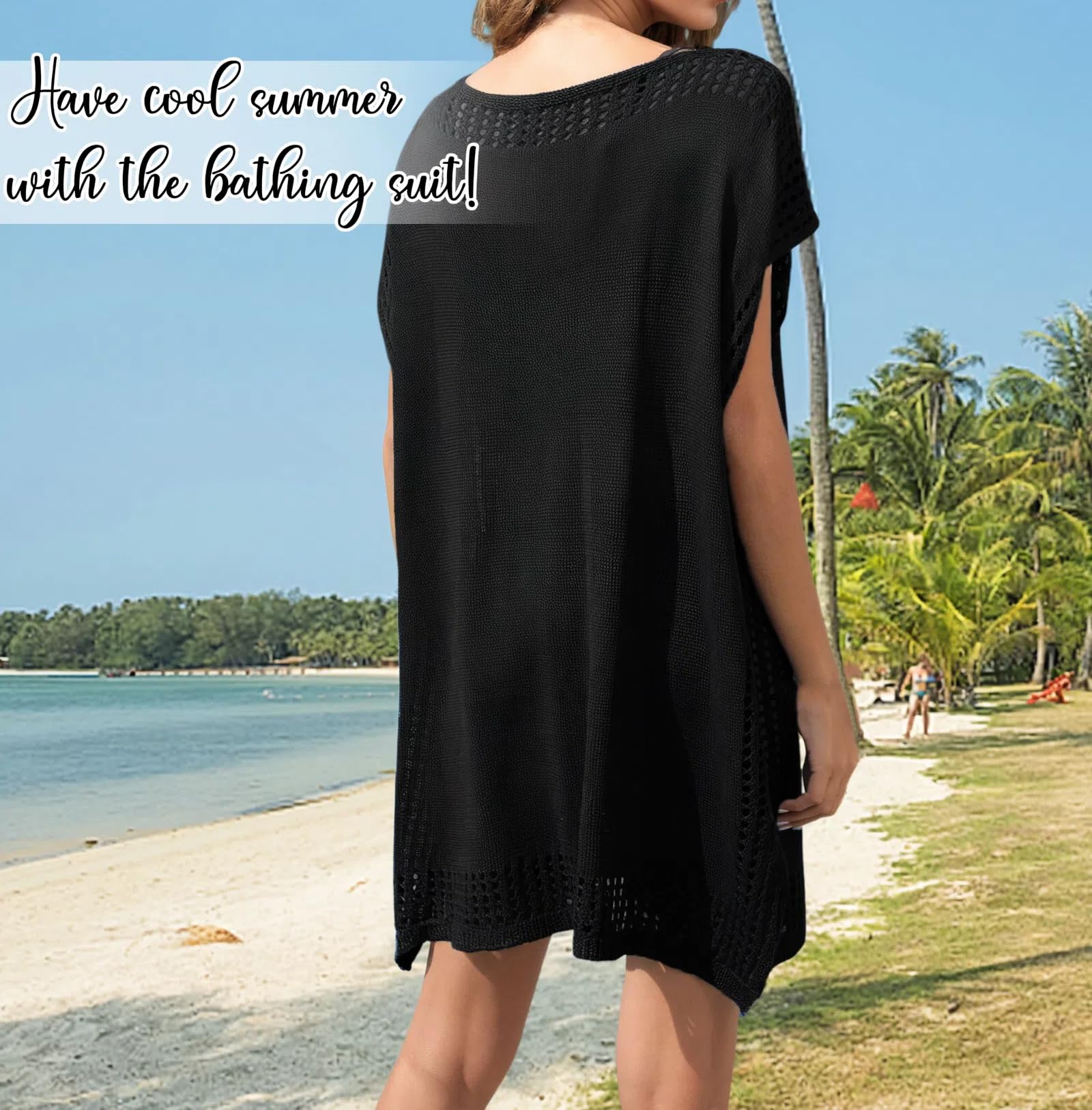 Chalier Costume da bagno da donna, costume da bagno da donna, copricostume da bagno da spiaggia