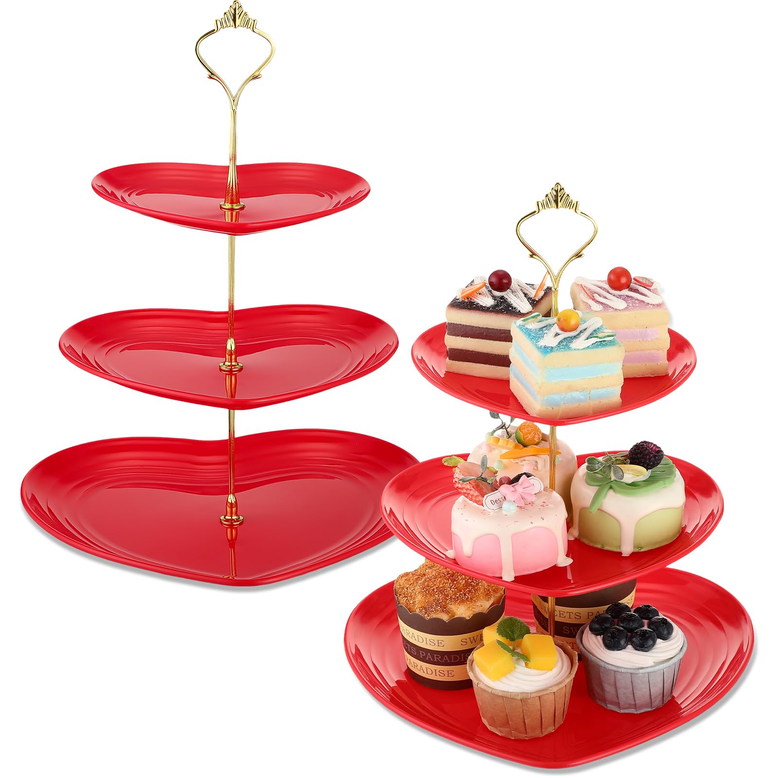 Présentoir à cupcakes 3 étages Layhit pour éviter le manque de place sur la table