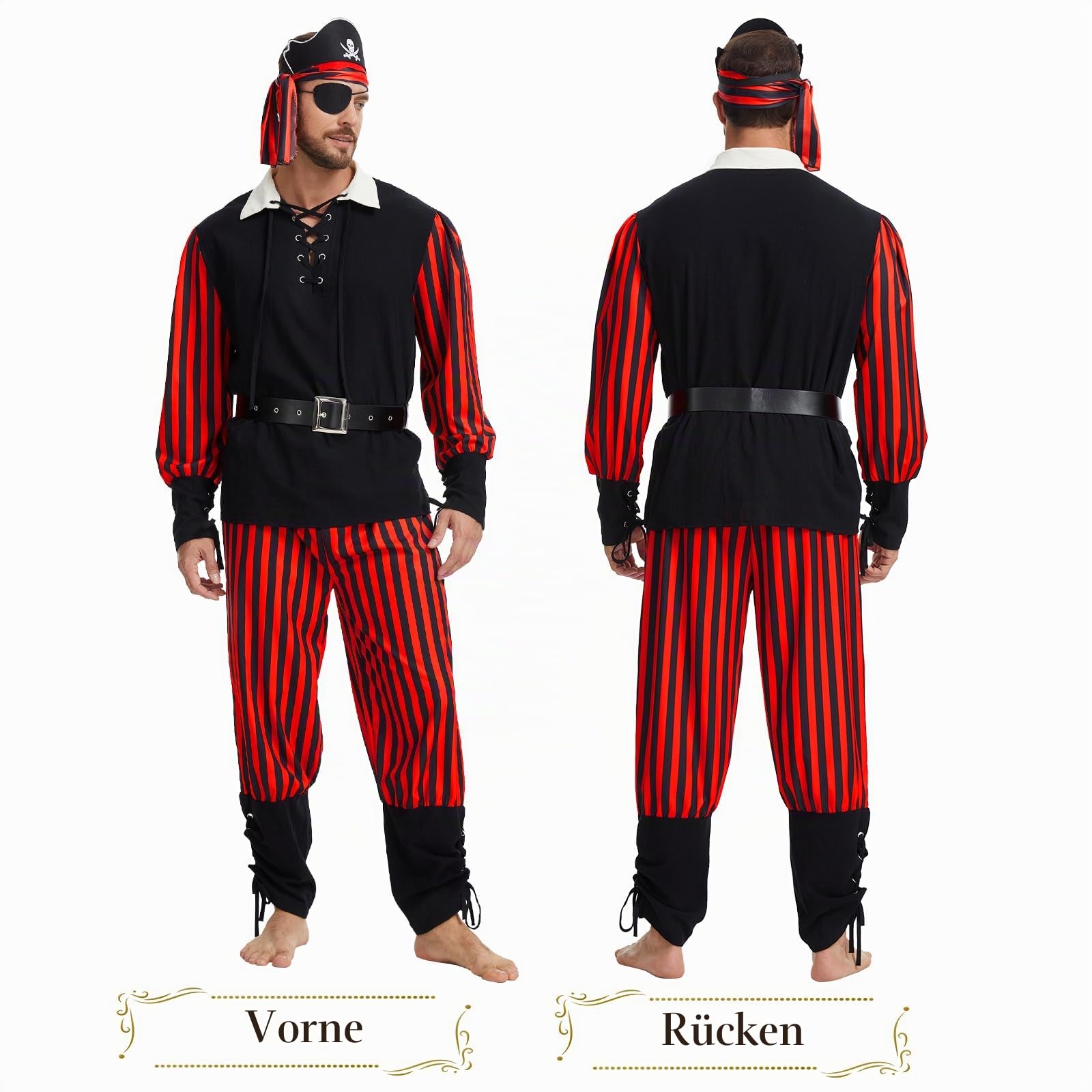 Mittelalterliches Renaissance Piratenkostüm für Erwachsene