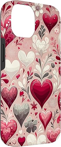 Miniatura 6 de Funda romántica para iPhone 11 Pro Max con corazones encantadores para el día de San Valentín