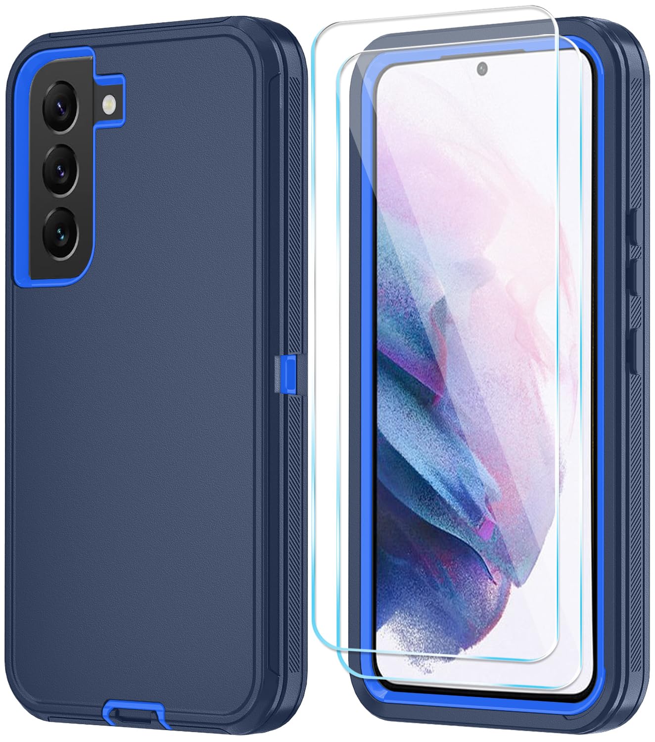 ONOLA Phone Case for Samsung Galaxy S21 Case with HD Screen Protector, Heavy Duty Shockproof & Dropproof 3-Layer Cover Phone Case for Galaxy S21 6.2''