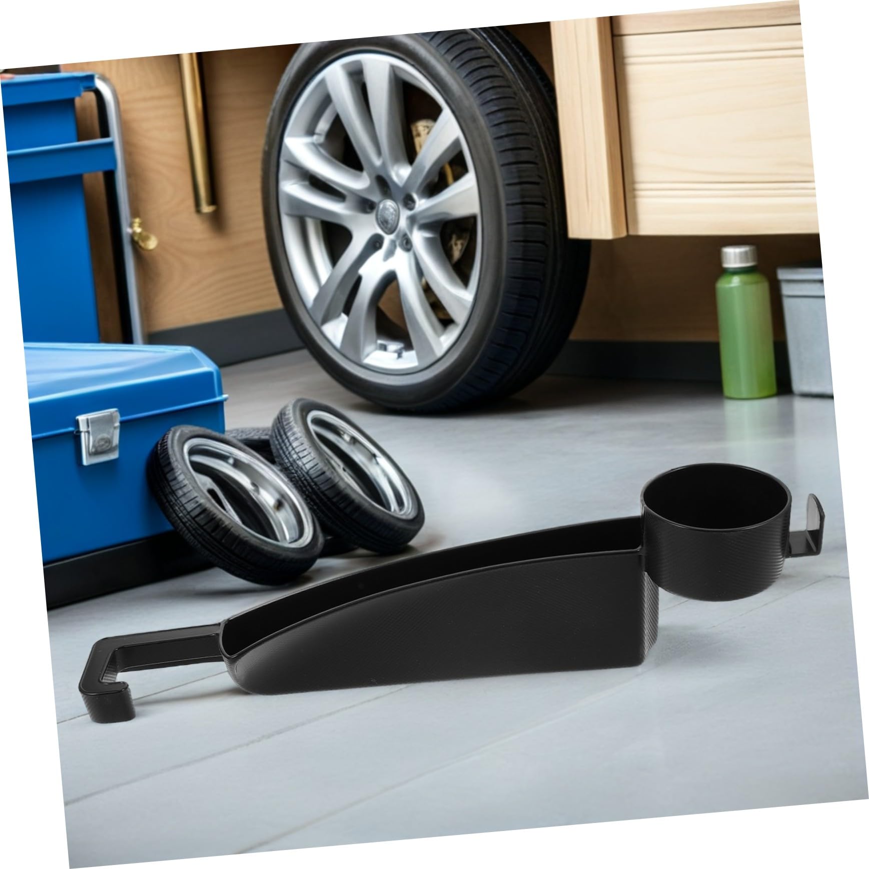 Caja de almacenamiento para huecos de coche Organizador de almacenamiento de SUV organizador de asiento de coche contenedor abs Black