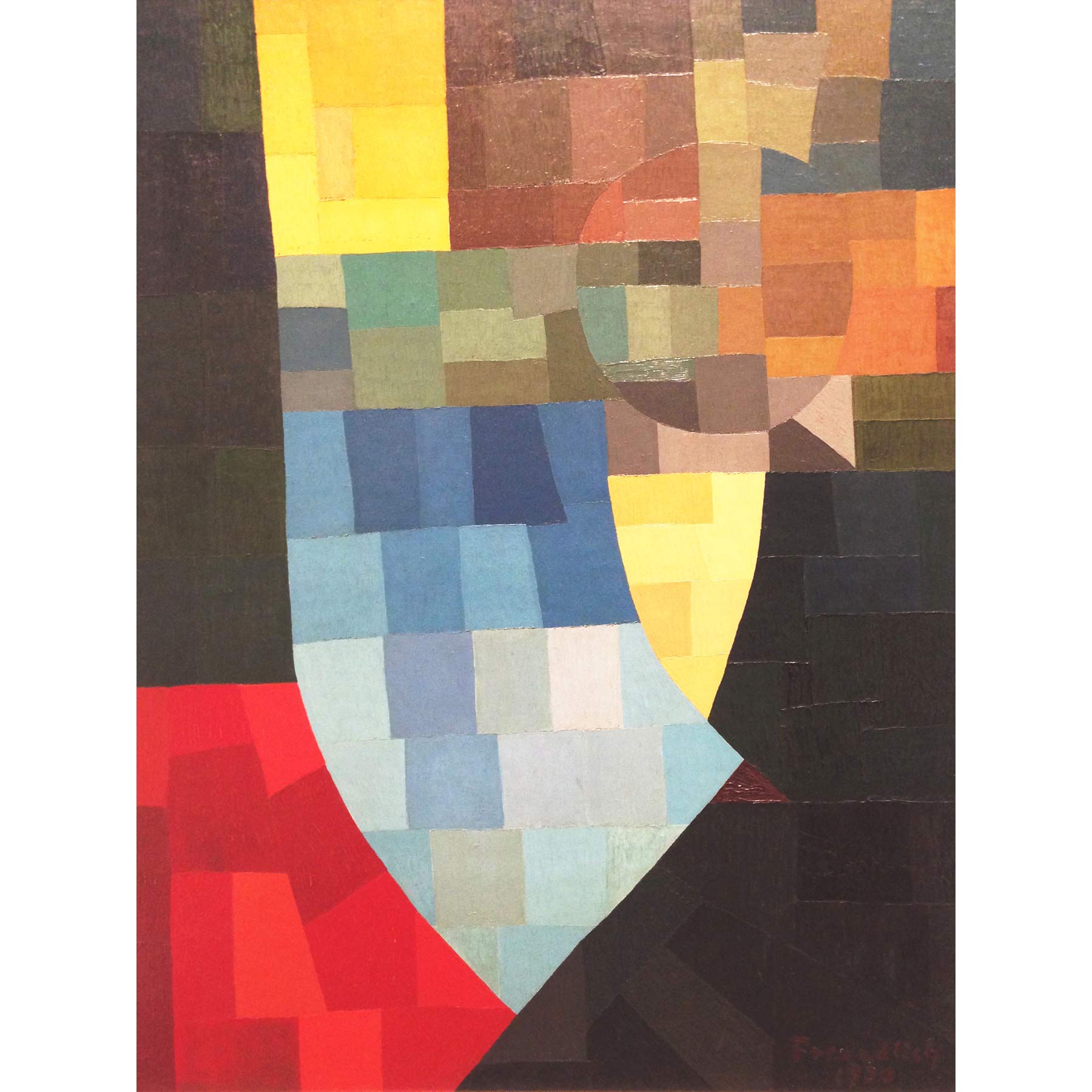 Freundlich Composition Abstract Painting Large Wall Art Print Canvas Premium Mural
