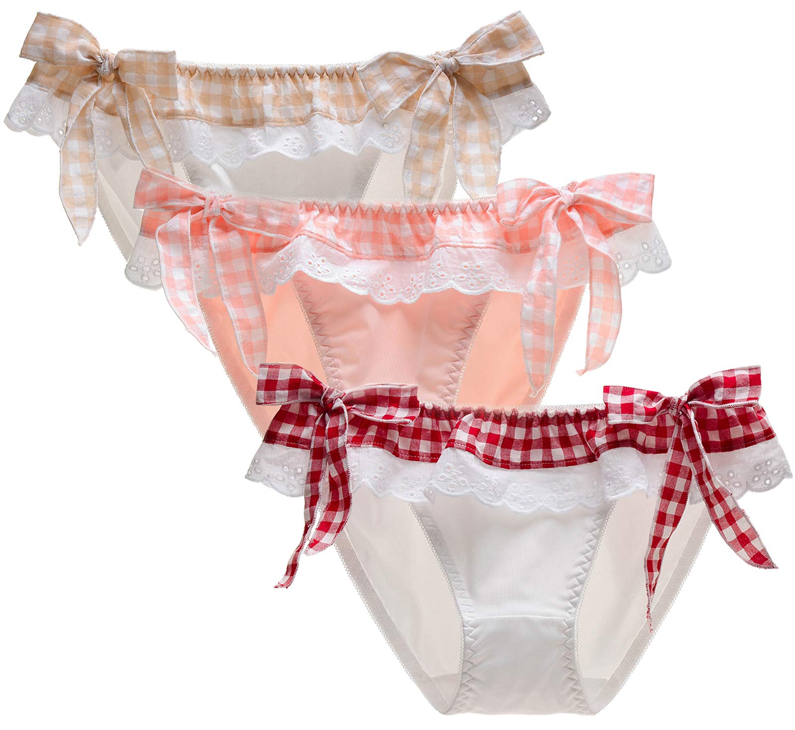 Amazon.co.jp: [Lolita House] サテンパンティー M ミルクファイ 太め