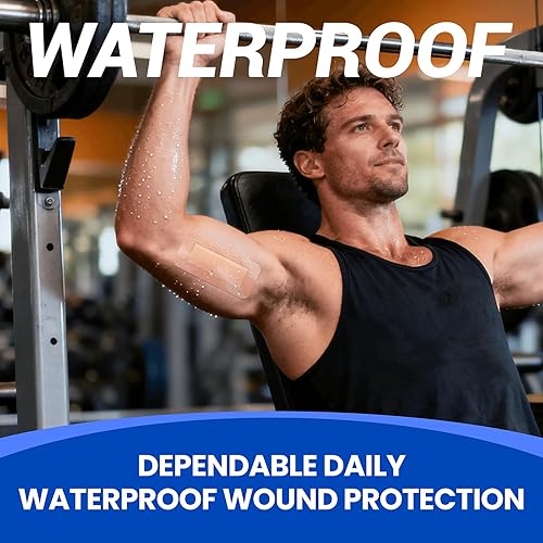 Miniatura 4 de Vendajes grandes impermeables de 2 x 5 pulgadas de espuma de silicona para cuidado de heridas de piel sensible, 10 unidades, almohadilla adhesiva