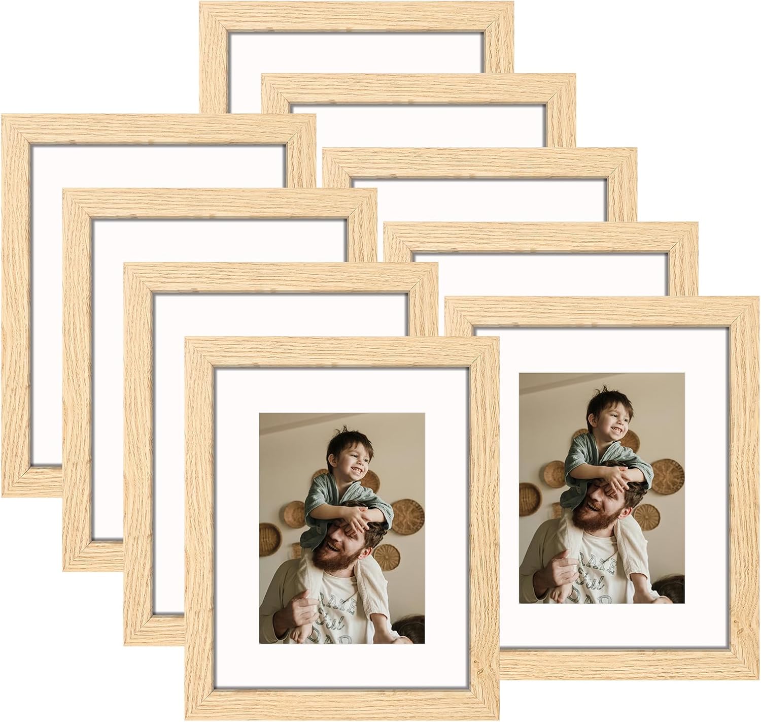 Amazon.com - YESKAY 8x10 Picture Frame Set of 9, Display Pictures 5x7 ...