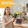 Electric Fly Zapper - 2PCS Electric Fly Swatter Indoor and Outdoor - Bug Zapper with Multiple Protective Net Layer Racket - Handy Killer Catcher for Mosquito and Insect