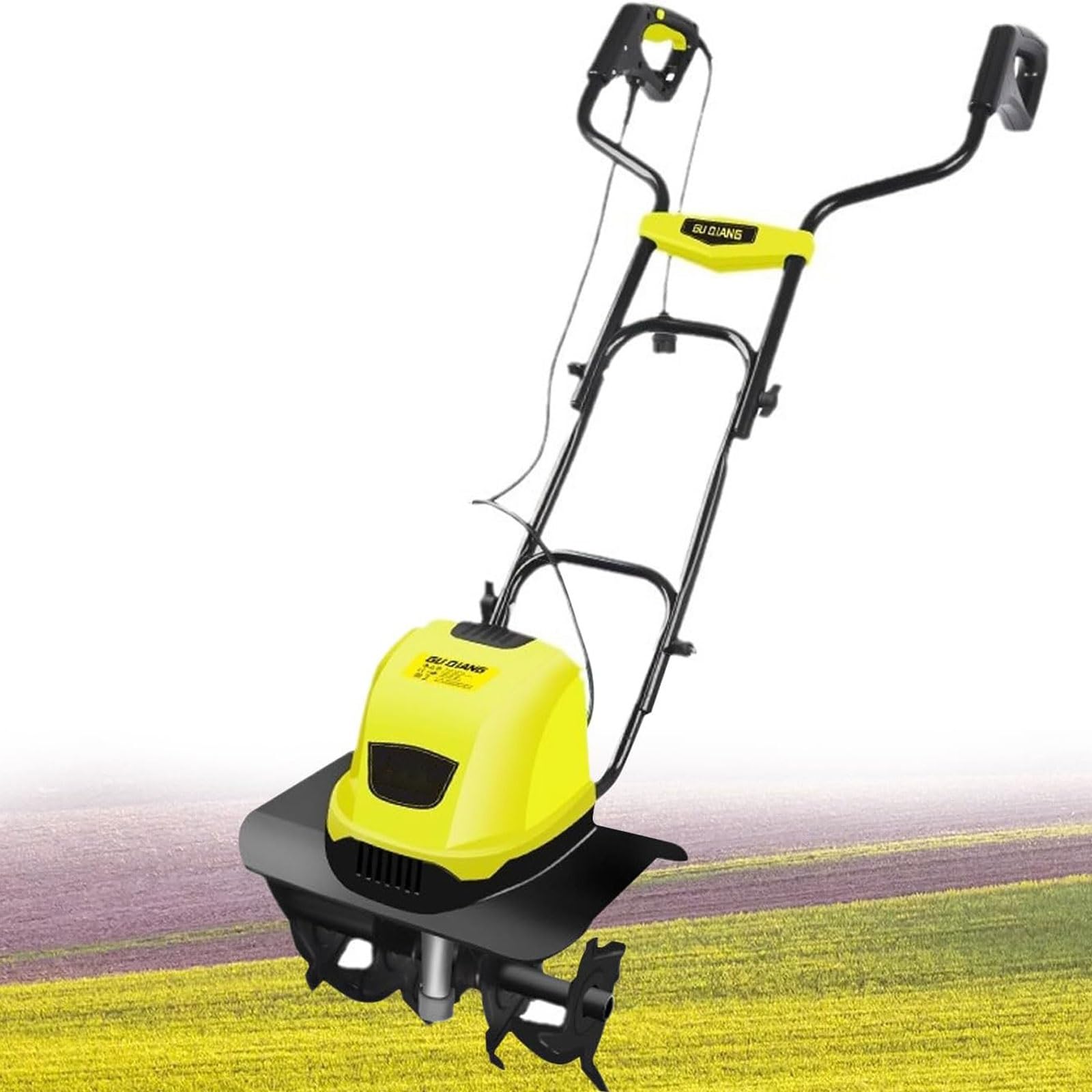 Elektryczna glebogryzarka ogrodowa, akumulatorowa kultywator glebowy, wertykulatory, szerokość robocza 36 cm, głębokość uprawy 18 cm, podwójny uchwyt, 3900 obr./min. narzędzia ogrodowe, do trawnika