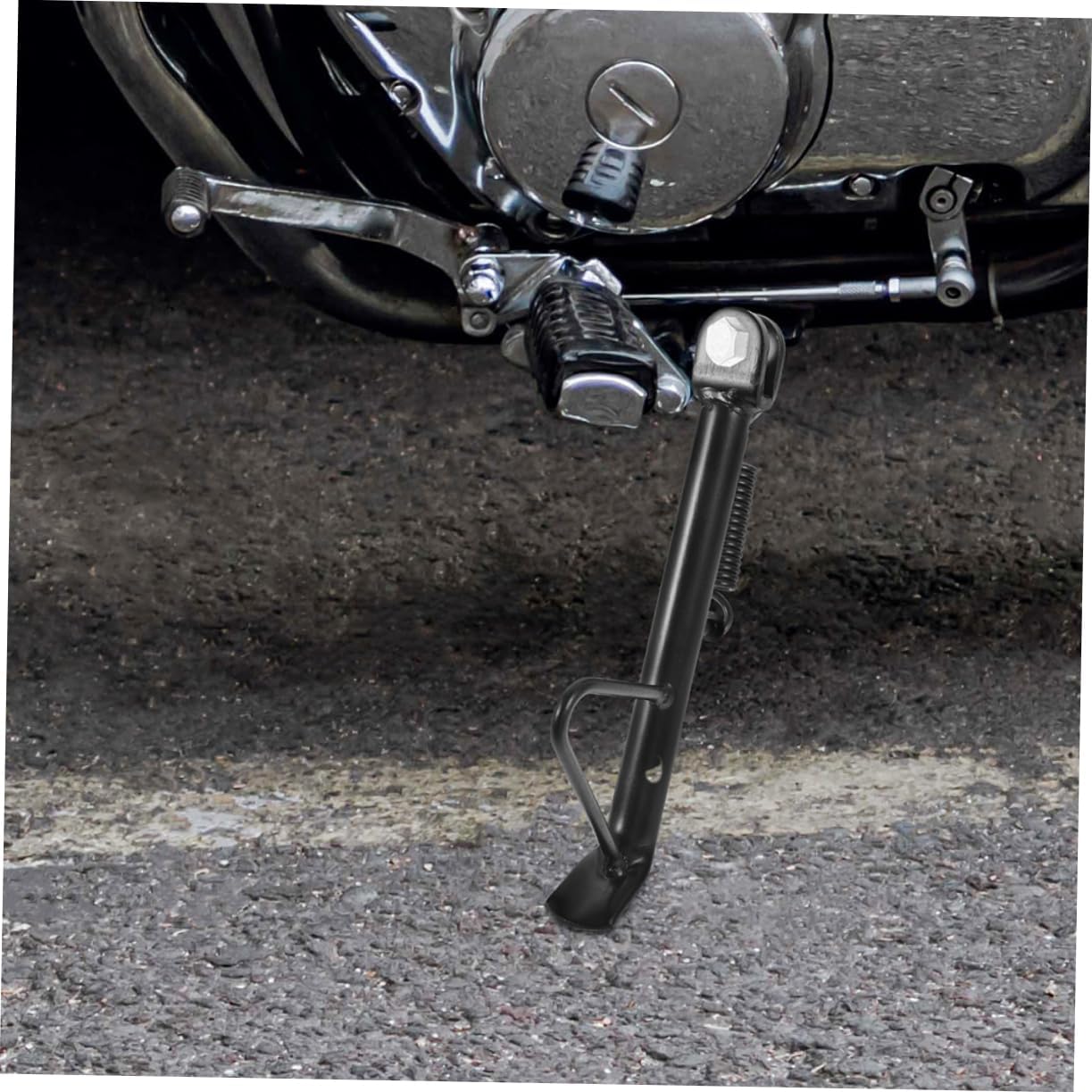 2 Sets Iron Motorcycle Kickstand for Dirt Bike and Motorcycle