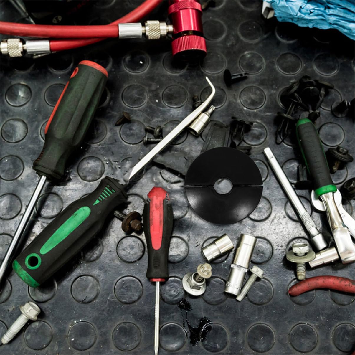 VILLCASE Schlauchstopper Einfache Montage aus Gummi Passend für Schläuche mit 19-22mm Durchmesser und Verbesserte für Schlauchtrommel für Innen und Außenbereich