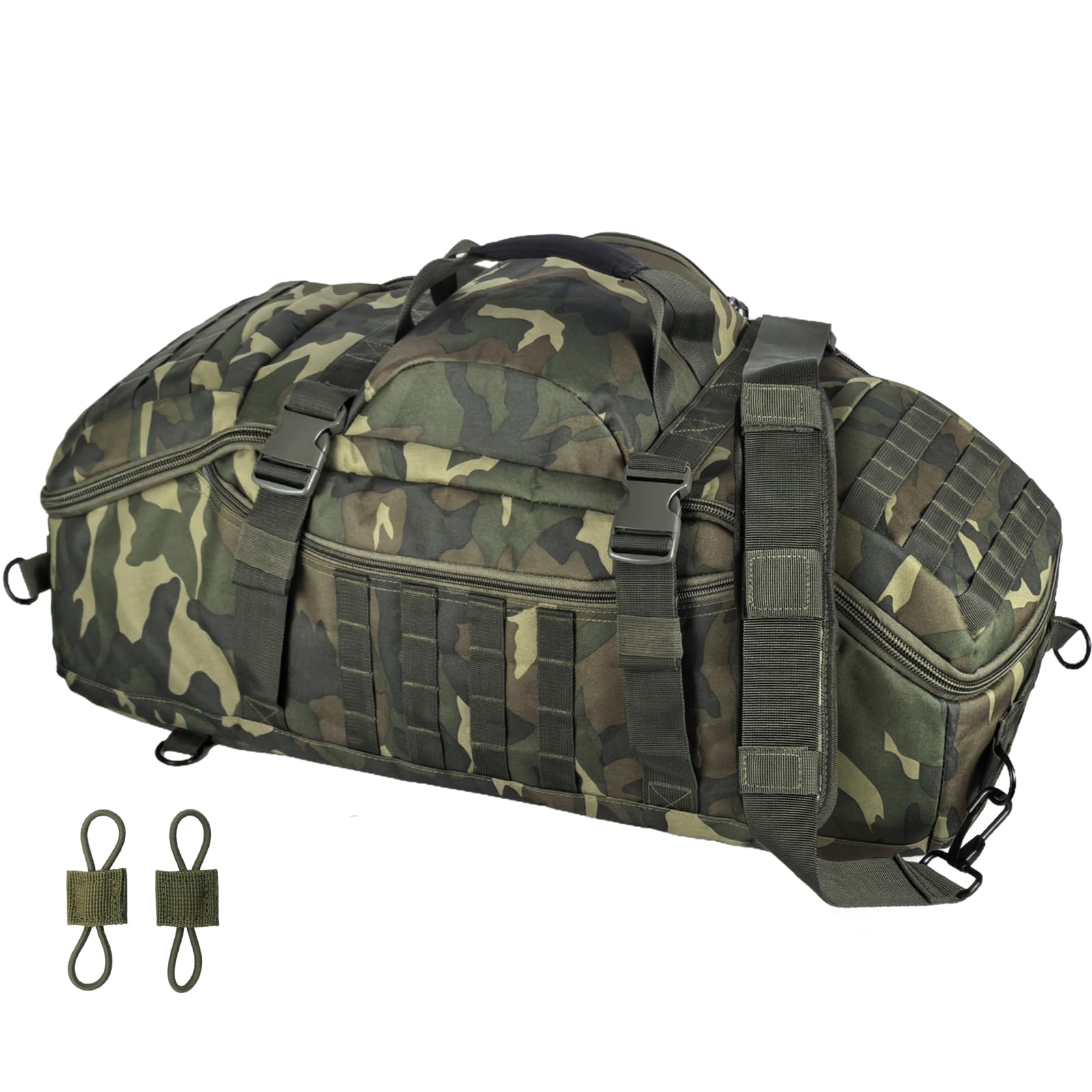 EASY BW 65L Large Travel Duffle Bag Military Tactical Backpack, Army Assault Pack 3 Day Bug Out Bag Rucksack for Outdoor Sport Hiking Camping with