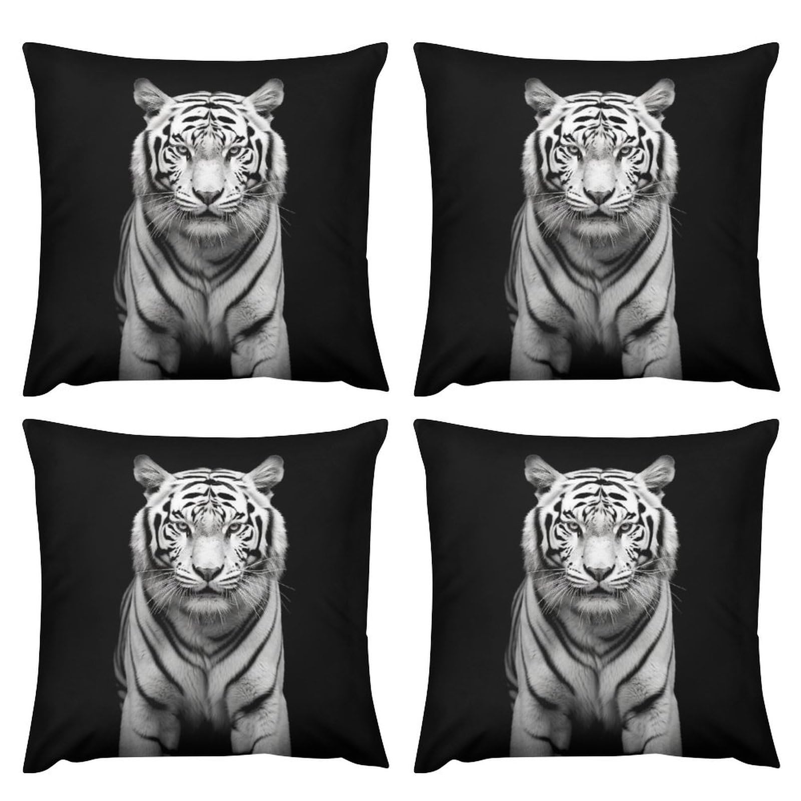 Housse de coussin tigre double face pour eliminer la monotonie du salon
