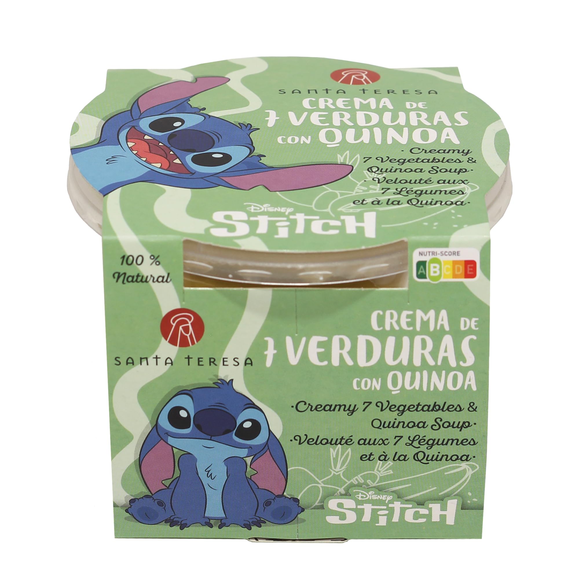 Santa Teresa Pack 8 Tarrinas Crema 7 Verduras con Quinoa Disney 280g Sin Gluten Sin Lactosa