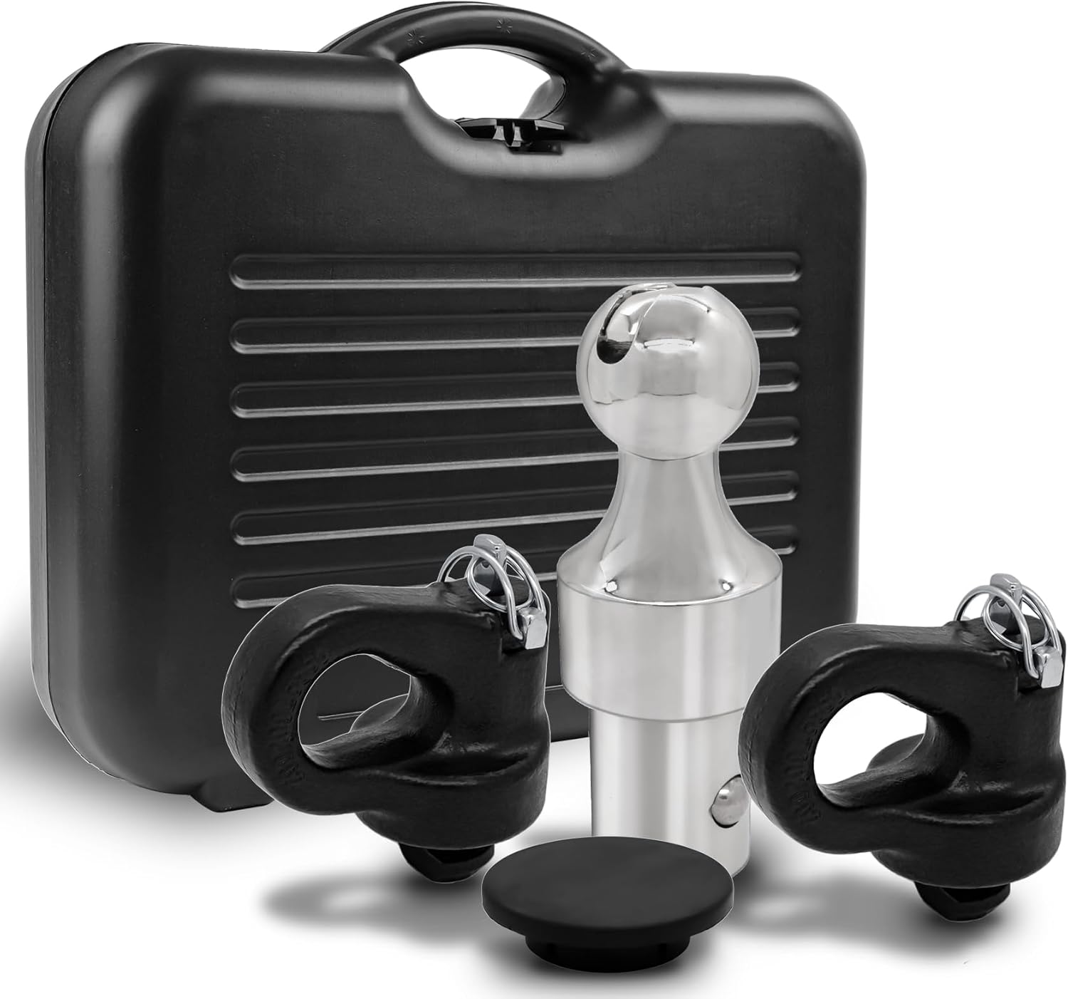 60639 puck system gooseneck hitch ball kit, compatible with 2013-2025 ford f250 f350 f450, 2016-2025 chevrolet silverado, gmc sierra & nissan titan xd, 38000 lbs gtw/ 9500 lbs vtw, 2-5/16 inch ball