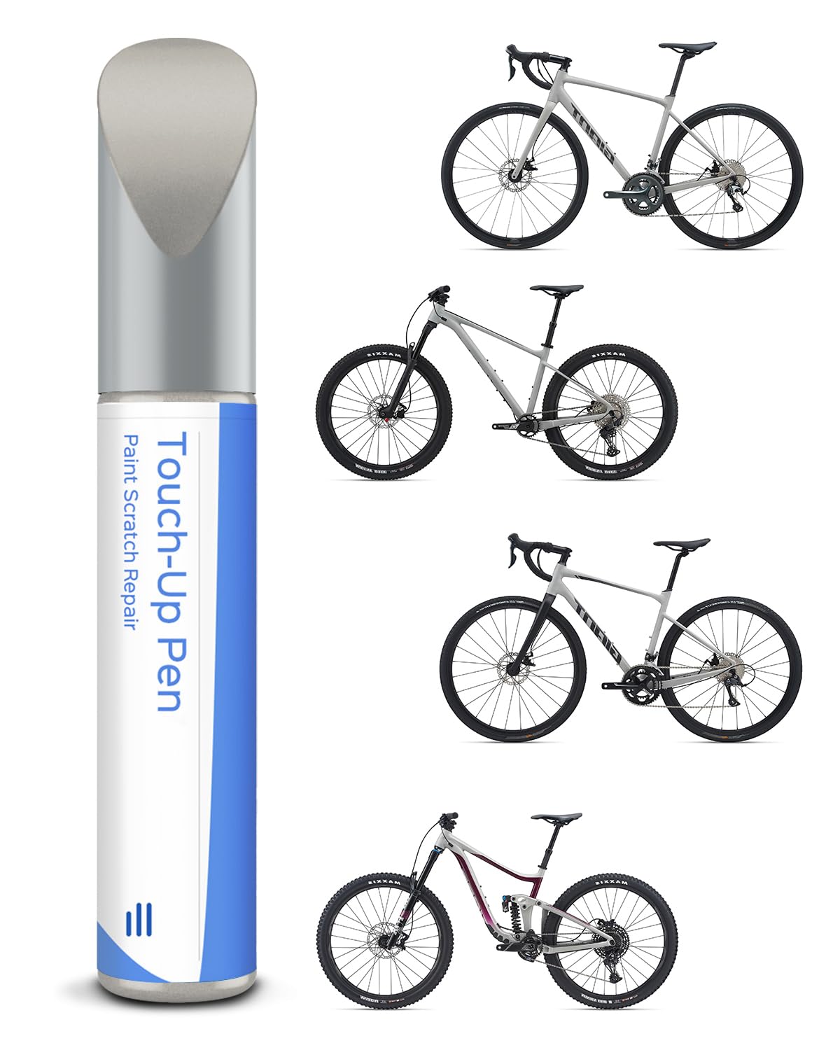 PARTS4EV Concrete Matte -Fahrradlack - Ausbesserungslack für Giant, verwenden Sie Lackstift für Metall und Kunststoff - Hochdeckender Fahrradlack