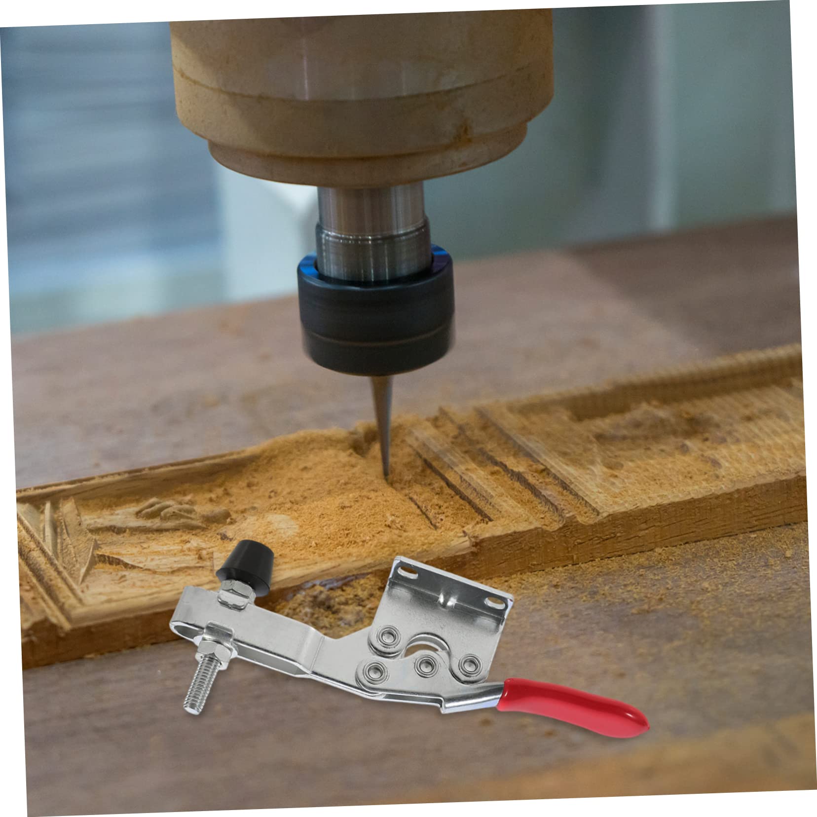 10pezzi Sganci Rapidi Orizzontali Con Maniglia Vinile Pinze Di Pressione Regolabili Per Lavori e Resistente All Con Testa