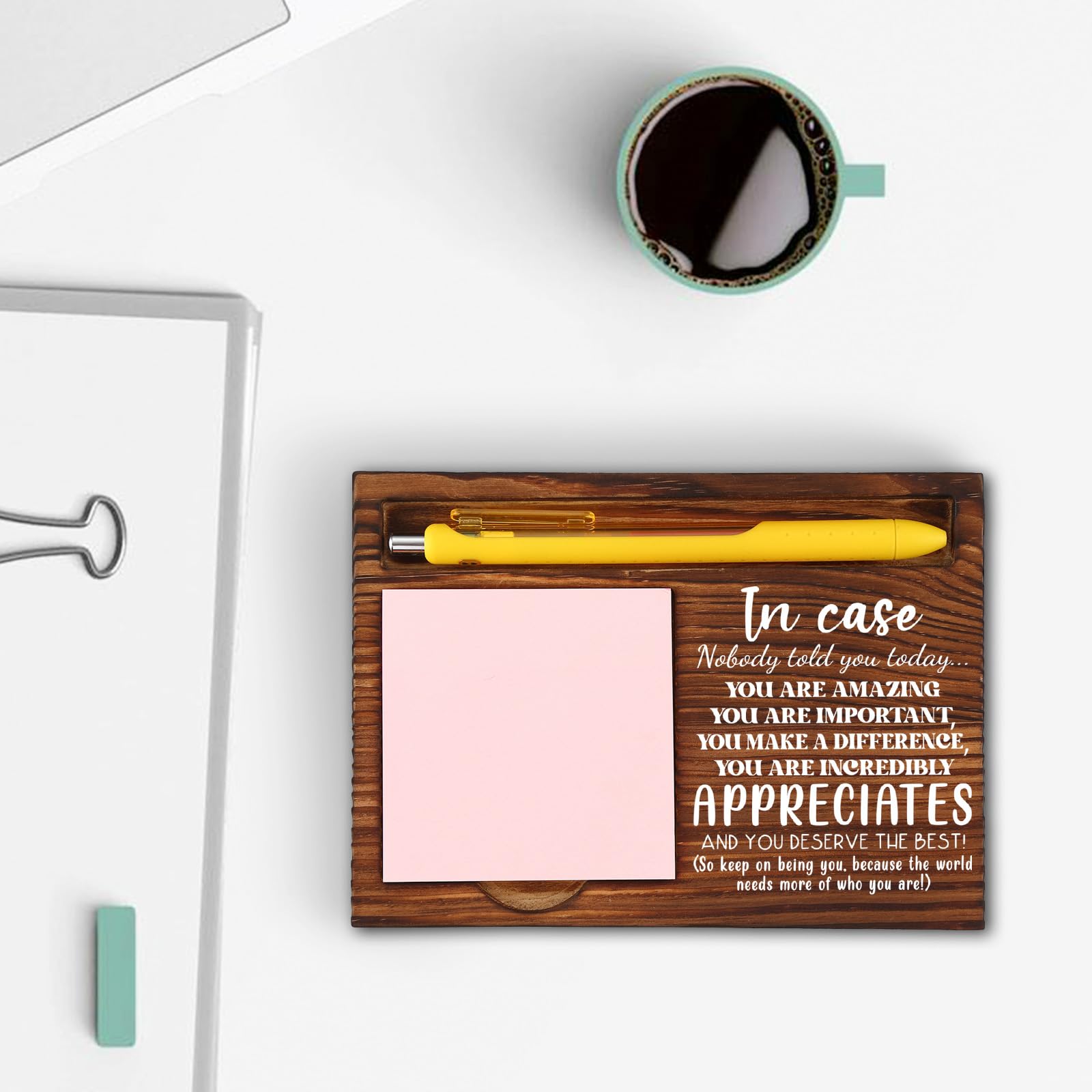 Regalo de agradecimiento para compañeros de trabajo, profesores, amigos, mujeres, hombres, con cita motivacional "You are Amazing" para enfermera, trabajadora social, médico, soporte de notas