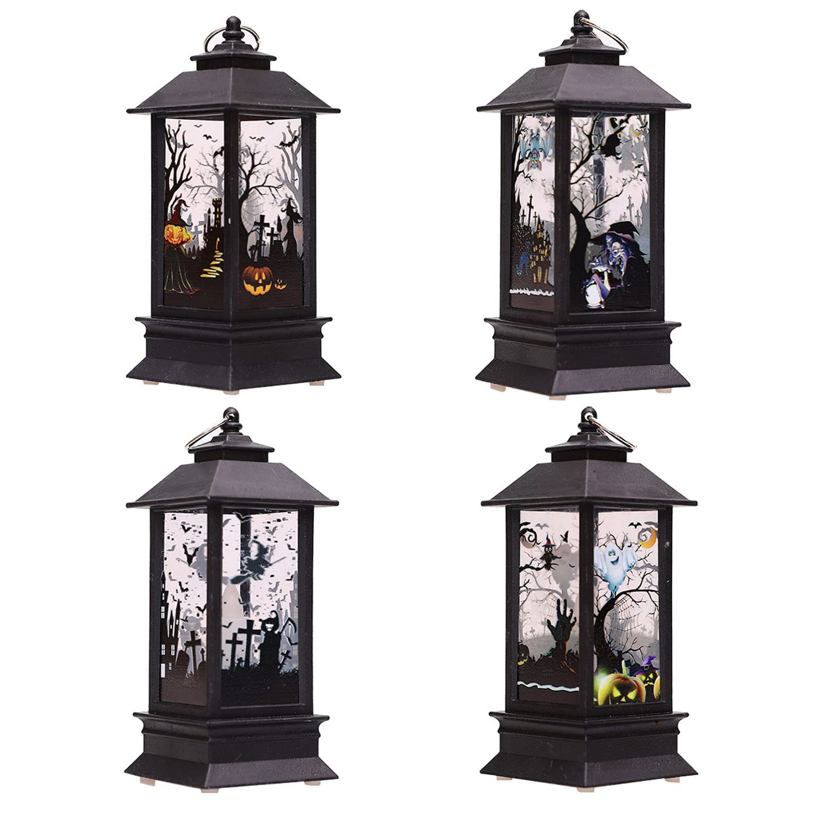 Amazon.co.jp : 4点セット ハロウィン 飾り led ランタン かぼちゃ