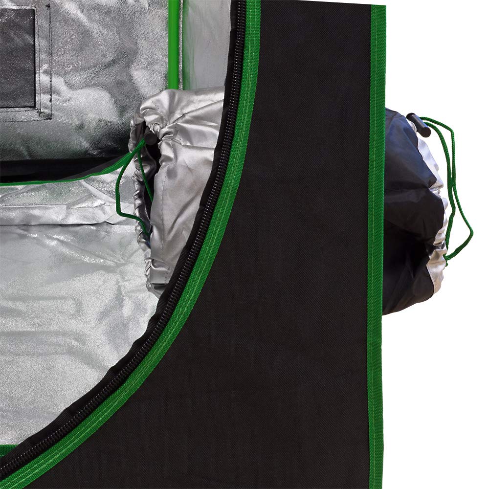 Kingpower 60 x 60 x 180cm Hidroponía Grow Tent Caja de Cultivo Interior Invernadero Tienda de Cultivo Gabinete de cría
