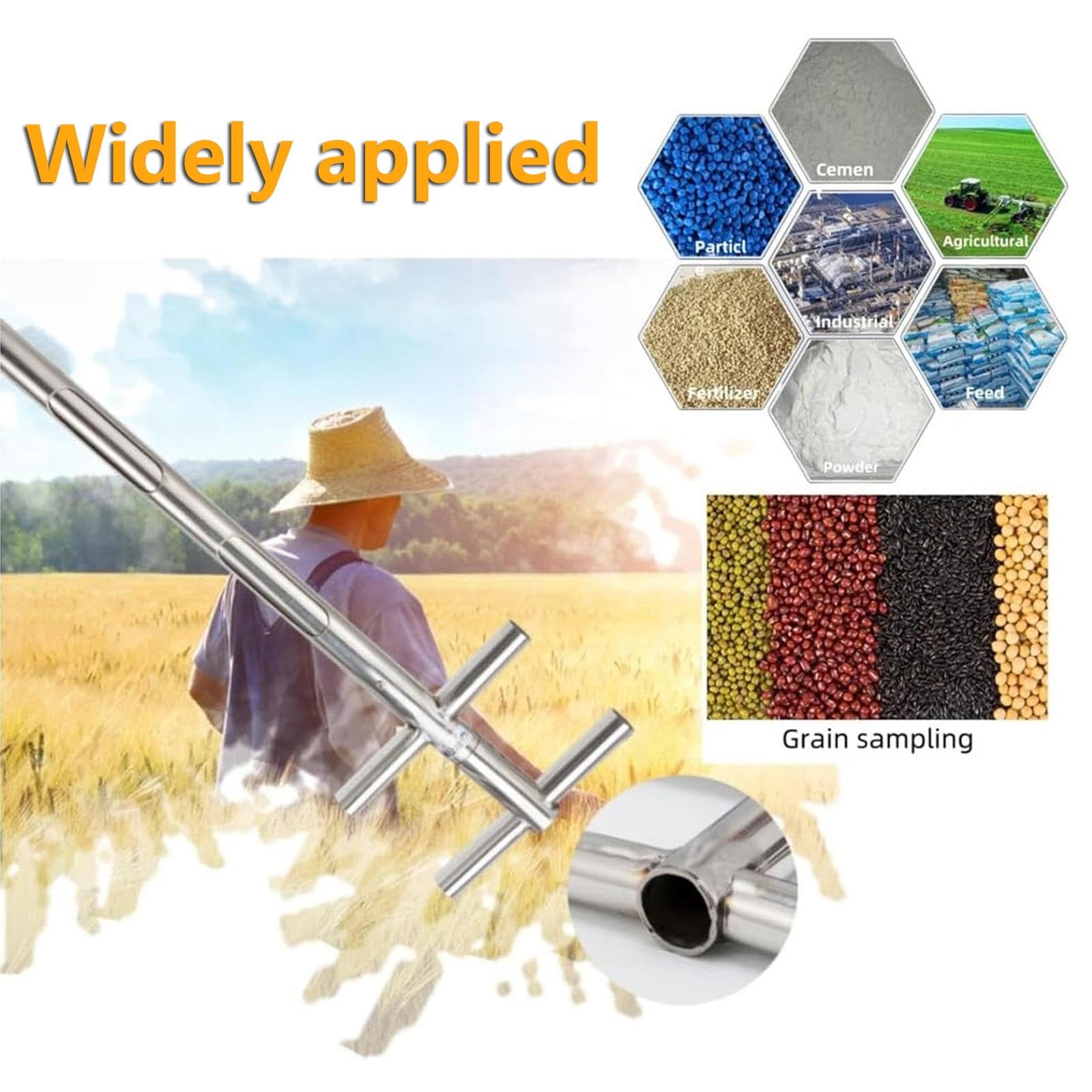 Kit di precisione a 3 zone per test agricoli e industriali accurati, 2 m x 32 mm