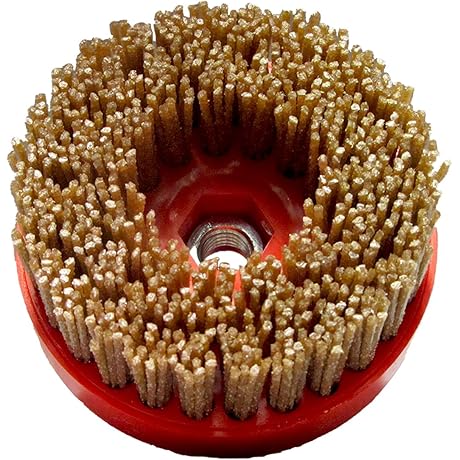 Tenax 4-Inch Diamond Wire Brush Snaillock Backer - 60 Grit