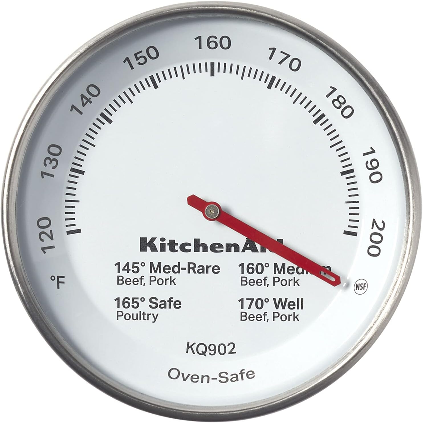 KitchenAid Dial Thermometer, EasytoRead Oven Safe Leavein
